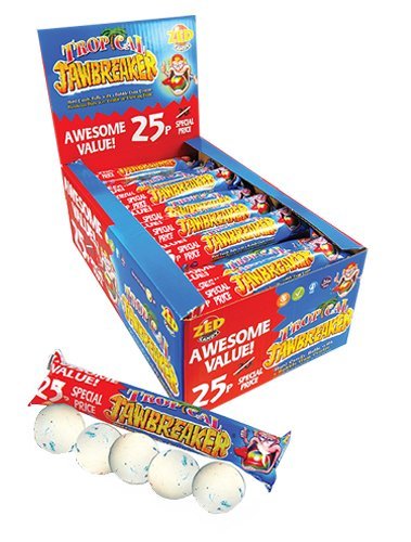 Tropical Jawbreakers Bubblegum Full Box of 30 Packs