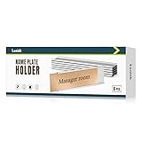 Lenink 6 Pack Name Plate Holder, Wall Mount Office