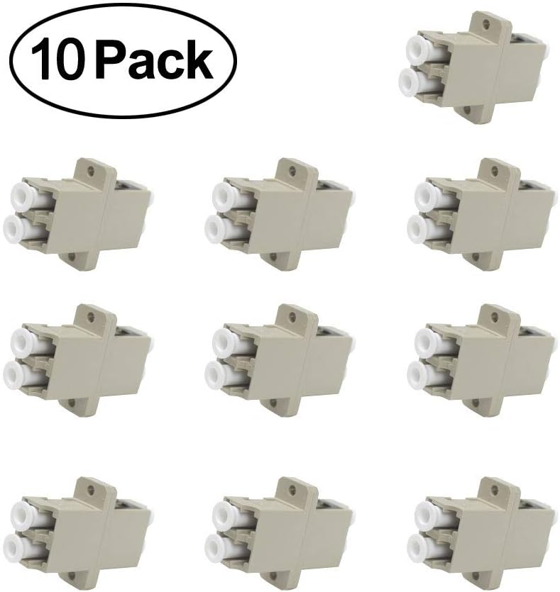 LC Coupler, VILICONTY 10 Pack Fiber Optic LC to LC Adapter Duplex Multi Mode Fiber Couplers