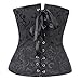 Pelisy Womens Waist Trainer Corset For Weight Loss Black small