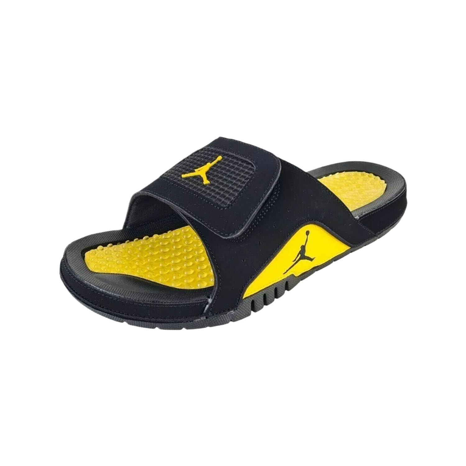Nike Jordan Hydro IV Retro Chanclas para hombre (negro/amarillo tour, 12)