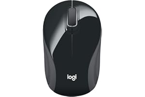 Logitech Wireless Mini Mouse M187 Ultra Portable, 2.4 GHz with USB Receiver, 1000 DPI Optical Tracking, 3-Buttons, PC / Mac / Laptop - Black