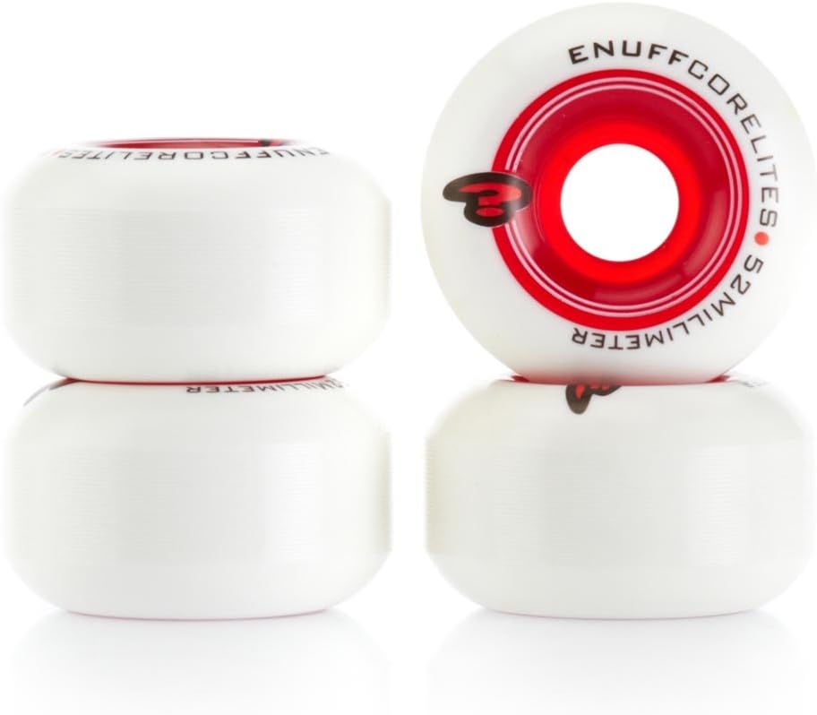 Enuff Corelites Red Skateboard Wheels - 52mm