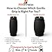 Gorilla Grip Weightlifting Thick Grips Fitness Accessory for Barbells, Dumbbells & Kettlebells – Rapidly Strengthen Forearms, Biceps, Chest & Triceps Bodybuilding and Strongman Training