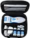 Foot Love Electric Rechargeable Pedicure Tool with 4 Rollers and Travel Case - Blue