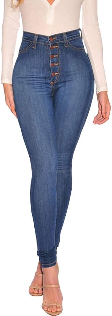 Balmain Vaqueros azul claro de corte masculino y talle alto Azul denim | Vaqueros  Mujer \u003c Chozosdelaroca