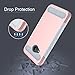 HTC U11 Life Case, OUBA [Carbon Fiber] Hybrid Armor Defender Shock Absorption Protective Cover Case for HTC U11 Life - Rose Gold