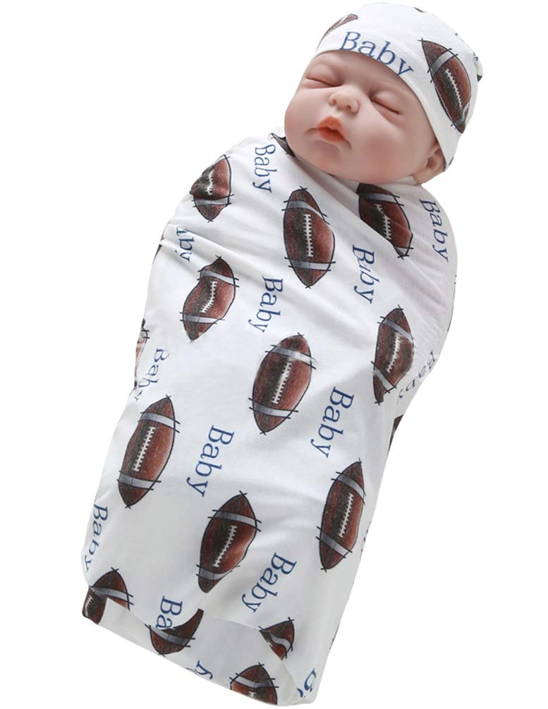 newborn receiving blanket and hat set