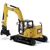 CAT Caterpillar 309 CR Next Generation Mini Hydraulic Excavator with Work Tools and Operator High Line Series 1/50 Diecast Model by Diecast Masters 85592