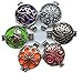 6PCs Mix Style 30mm Silver Locket Essential Oil Aromatherapy Diffuser Pendant Necklace