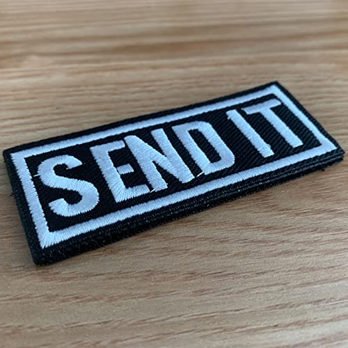 GYGYL 2Pcs Tactical Flag Patch-Send It, Hook Fastener American Military Patches Set for Tactical Caps, Bags, Backpacks, Tactical Vest, Military Uniforms