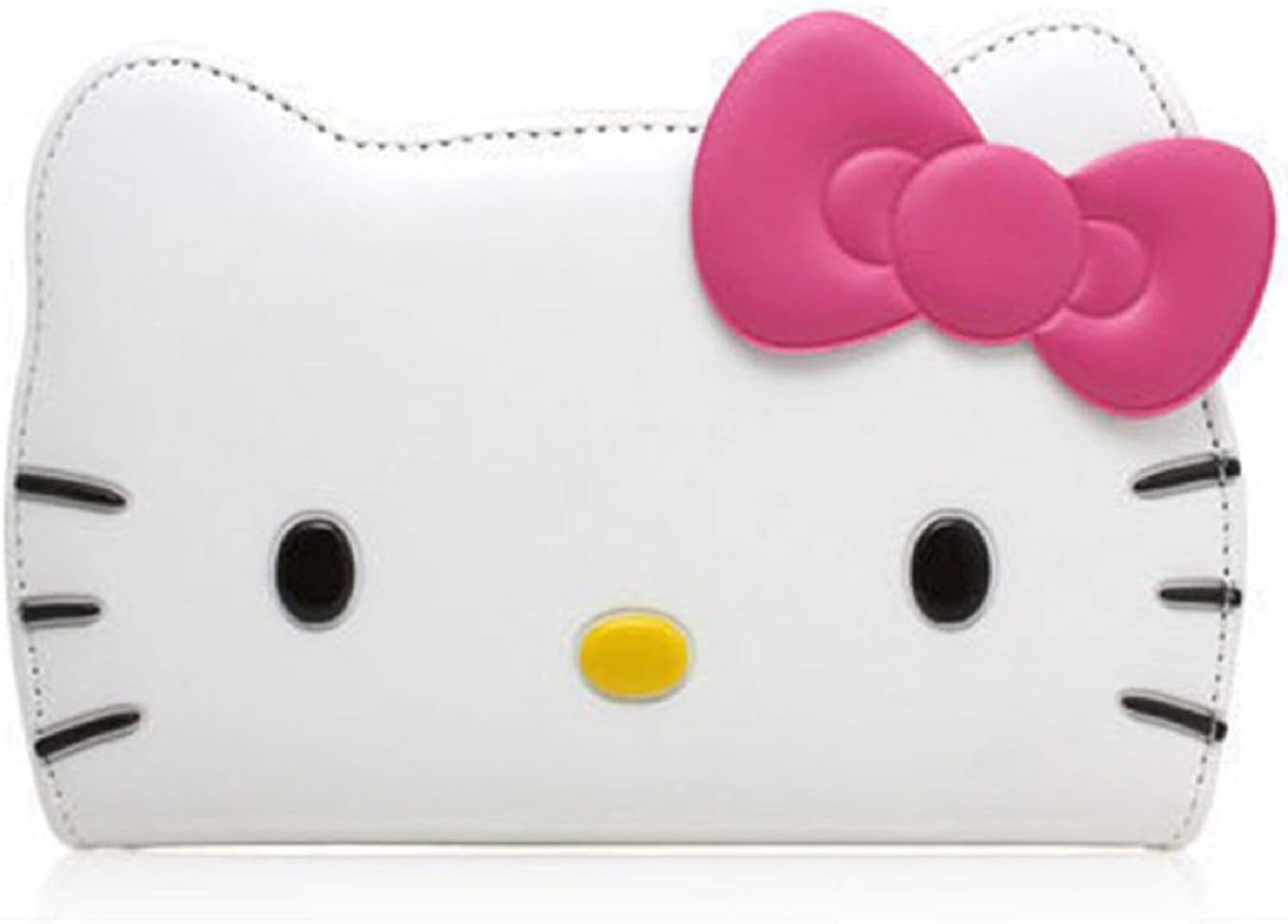kpin iPhone 11 Pro Max 6.5 in, Full Covered Shockproof Hello Kitty 3D Wallet Cover for Apple iPhone 11 Pro Max 6.5 in, White