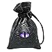 Dice Bag Drawstring Leather DND Dice Pouch Storage Bag for D&D Dices, Coins and Accessories (Mama Dragon-Lavender Eye) Patent Number D893867