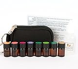 Essential Oil Pocket Doctor 2® Keychain Kit w/ Clary Sage, Geranium, Bergamot, Rosemary, Grapefruit, Eucalyptus, Clove & Basil in (8) 2ml Drams by Davina®