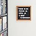 Livia Home Letter Board with Stand - Black Felt Sign with 326 White Plastic Changeable Characters - Wooden 10 x 10 inch Square Solid Oak Frame - 7x5 inch Canvas Bag - Desktop Display
