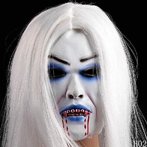 highouse dependable 1Pc Horrible Creepy Toothy Ghost Mask,Halloween Costume Prop Latex Rubber Halloween Mask Masquerade Masks 敬老の日ギフト(None 01)