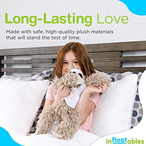 infloatables Stuffed Sloth Giant 22 Inch Large Plush Sloth Toy