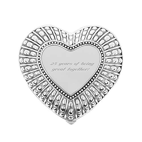 THINGS REMEMBERED Personalized Antique Heart Keepsake Box with Engraving Included Pricepulse