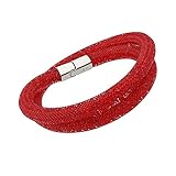 Swarovski Stardust 5184845 Red Crystals double wrap Bracelet - M