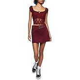 Forever 21 Womens Belted Mini Skirt