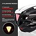 VICTGOAL Bike Helmet for Men Women with Safety Led Back Light Detachable Magnetic Goggles Visor Mountain & Road Bicycle Helmets Adjustable Adult Cycling Helmets