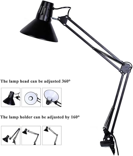 Xue Multi Purpose Desk Lamp With Swivel Arm Light For Mounting On Architect Table Clamp Table Lamp For Drawing Office Studio With Flexible Arm Amazon De Kuche Haushalt