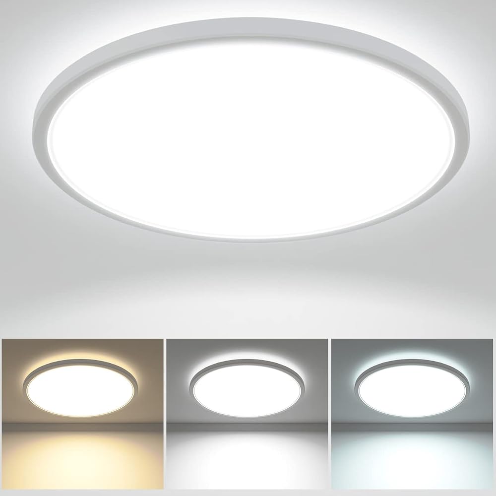zemty 29W LED Ceiling Light 3200LM 3 Color Temp Waterproof 30cm Round