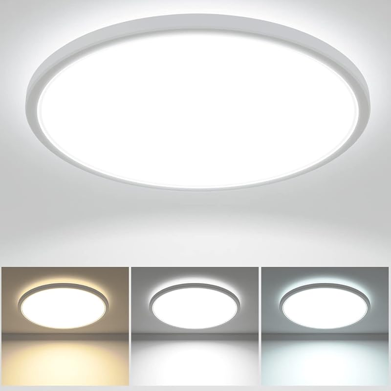 zemty 29W LED Ceiling Light 3200LM 3 Color Temp Waterproof 30cm Round