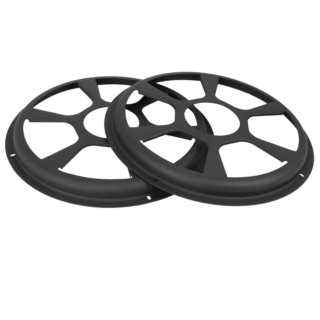 X AUTOHAUX 9" Black Car Speaker Hollow Mesh Subwoofer Grill Cover Guard 2pcs