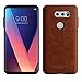LG V30 Case [Tridea] Power Guard Premium Synthetic Leather Bumper [Shock Resistant][Scratch-Resistant] with Hidden Card Storage Case for LG V30 (2017) [Brown]