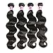 Colorful Queen Brazilian Virgin Hair Body Wave Remy Human Hair 4Bundles Weaves 100% Unprocessed Hair Extensions Natural Color 16 18 20 22Inch