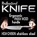PakkaWood Handle Professional Chef Carving Knife - for Chopping, Slicing, Mincing - High Carbon Stainless Steel & Sharp Blade - Gift Case included