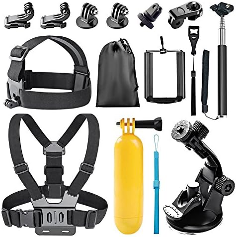 Bestter 14-in-1 Action Camera Accessory Kit for GoPro Hero 5 Session/Hero Session/Hero 6 5 4 SJ4000 SJ7000 DBPOWER AKASO VicTsing APEMAN WiMiUS Rollei QUMOX Lightdow Campark And Sony Sport DV and More