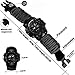Juya Survival Bracelet Watch, Digital Emergency Survival Watch Waterproof with Paracord/Whistle/Fire Starter/Scraper/Compass and Survival Gear for Men and Women (Black)