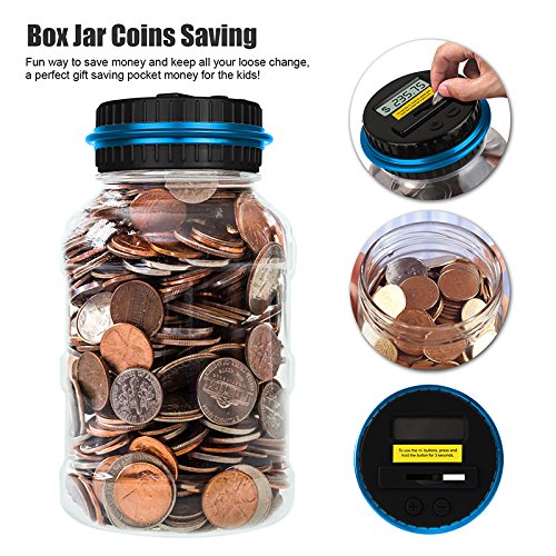 image for Powstro Piggy Bank Digital Counting Coin Bank Creative Large Money Sav