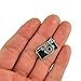 PinMart's Trendy Black Camera Photography Lover Enamel Lapel Pin - 1 piece