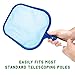 SplashTech Plastic Pool Skimmer Net, 17 x 11 Small Skimmer Head - Pool Net Skimmer Head for Standard 1.25