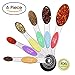 Prodigen Magnetic Stainless Steel Measuring Spoons Set -6 Metal Accurate Spoons for Measuring Dry and Liquid Ingredients Teaspoon&Tablespoon for Home,Kitchen,Baking,Cooking