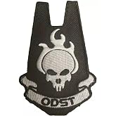 Halo ODST Hook Fastener Black White Tactical Morale Patch - 2.5 x 3.5 inch PTC183