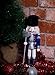 Clever Creations Blue Fighter 12 Inch Traditional Wooden Nutcracker, Festive Christmas Décor for Shelves and Tables