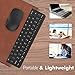 MoKo Keyboard and Mouse, 2.4G Wireless Compact Portable Mini Keyboard & Mouse Combo Set for Android, Windows, Laptop/Desktop/PC/Computer, Black