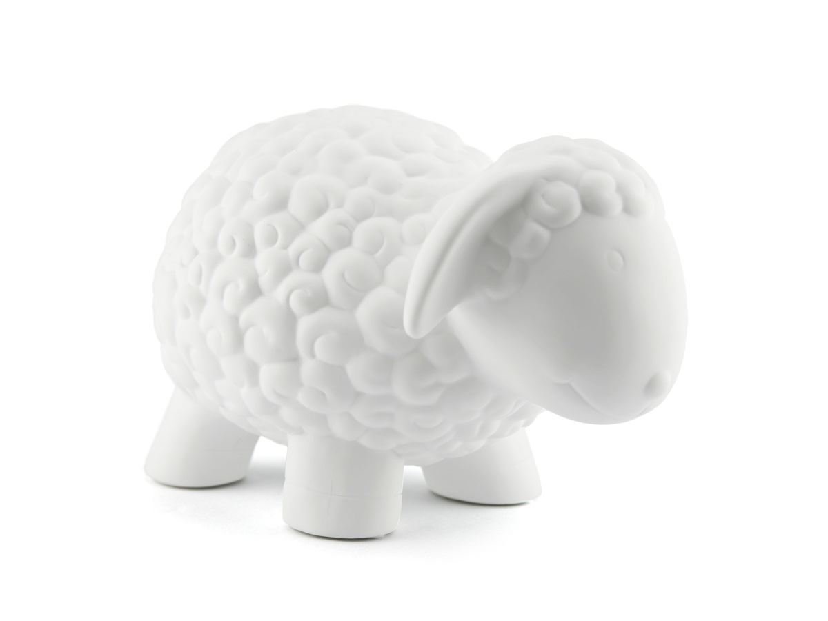Light-Glow Table Lamp-Sheep LP004, Porcelain, unglazed White