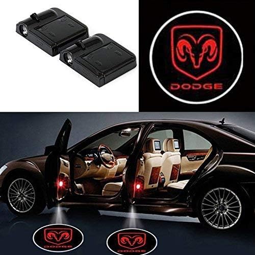IHEX Auto 2pcs Wireless Car Door Led Welcome Light Projector Replacement for Dodge