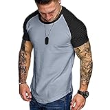 FUNEY Fashion T-Shirt for Men Muscle Gym Workout