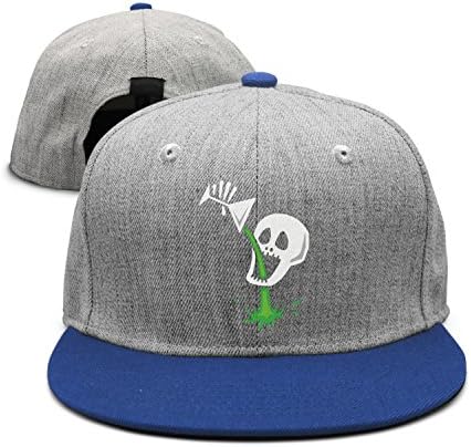 SJSNBZ Skull-Cheer Skull Bottom up Wool Unisex Adult Mens Snapback Caps