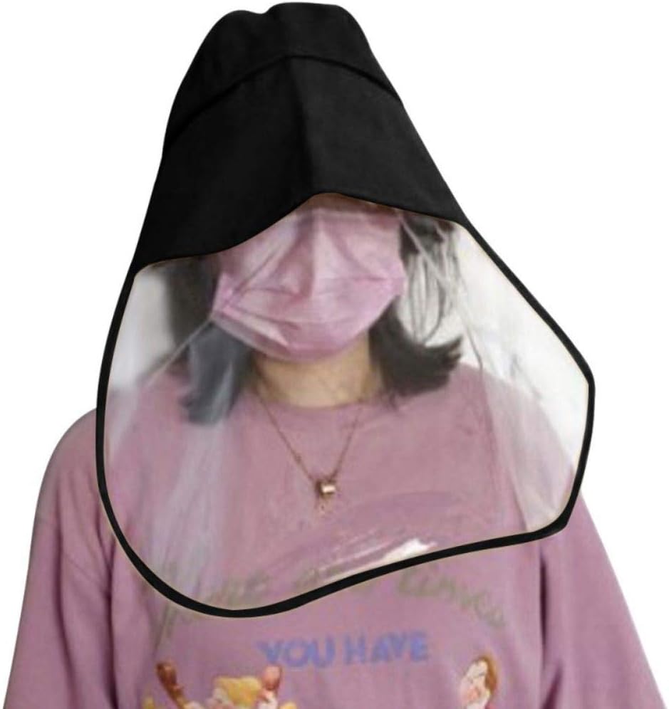 ZAVAREA Protective Cap Fisherman's hat Blocking Droplets Anti-Saliva Anti-Virus Transparent Sunshade Eye Protection Black, 2020 Antivirus Hat Preventing The Virus from Entering The Human Body