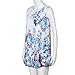 Hot Sale! Women Sleeveless Printed Mini Dress,Canserin Vintage Boho Summer Beach (3XL, White)