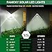 PANICKY Solar Motion Sensor/Stay On Light Outdoor 2 Pack, 800LM IP67 Waterproof 32 LED Night Light with 270° Wide Angle, Easy to Install Solar Powered Security Lights for Door Pathway Garage Garden