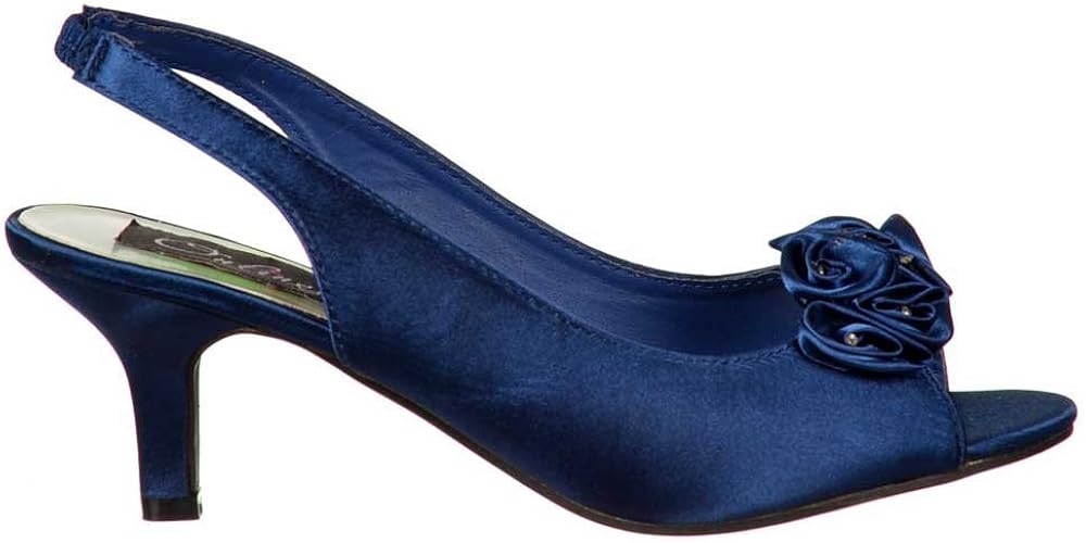 navy wedding shoes low heel