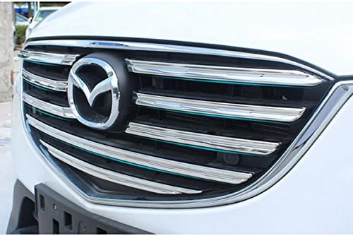 Amazon Accesments Cx 5 Ke系 後期のみ フロントバンパー メッキモール グリルガーニッシュ アクセサリー 外装カスタムパーツ9p Mz025 ガーニッシュ 車 バイク